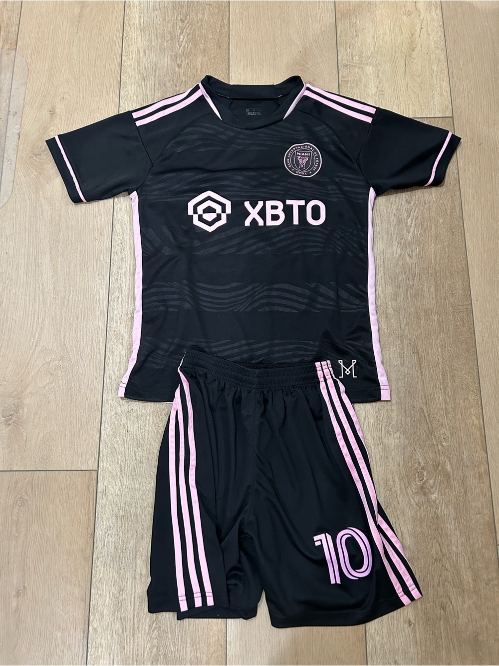 Inter Miami Lionel Messi Jersey Shorts Set Youth Small Away Replica Unbranded